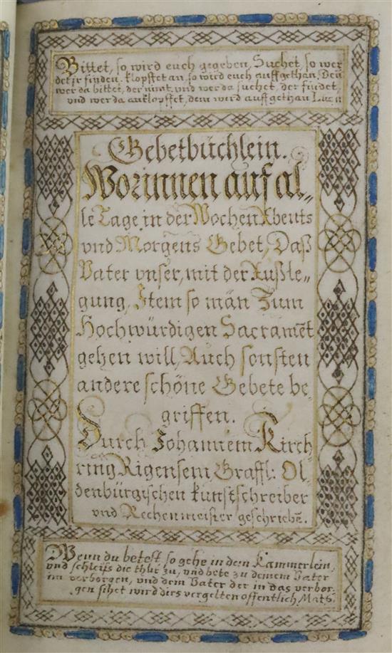 Johannes Kirchring the Younger. Psalter in the German translation of Martin Luther. A calligraphic manuscript on vellum and paper